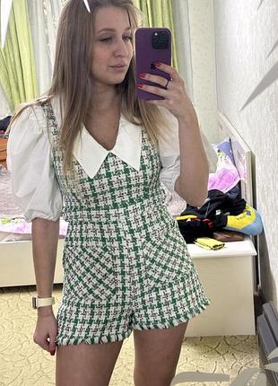 Комбінезон жіночий zara в клітинку