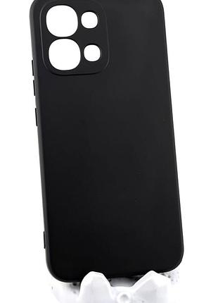 Чехол silicone case для oppo a6 pro 4g/5g (cph2799) бампер с микрофиброй черный