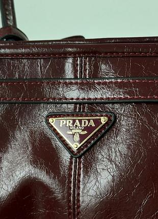 Сумка medium leather handbag burgundy 9