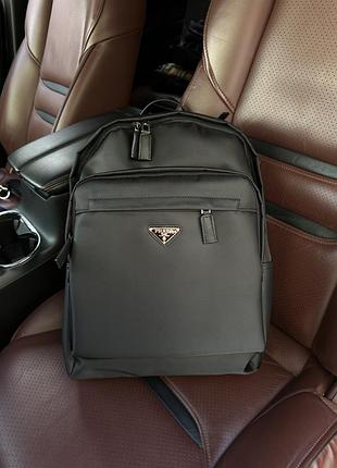 Рюкзак re-nylon and saffiano leather backpack