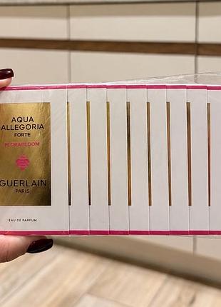 Набір пробників guerlain aqua allegoria forte florabloom 10 шт. × 1 мл