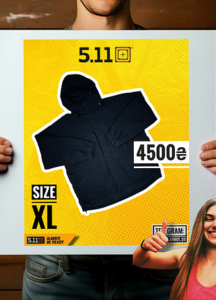 Tactical 5.11 xl black 3in1