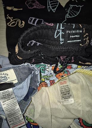 Набір шорт next, primark 3-4 3