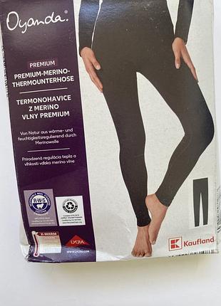 Женские термоштаны x-warm термолеггинсы из шерсти мериноса oyanda premium merino wool чёрные - размер (s, m, l)