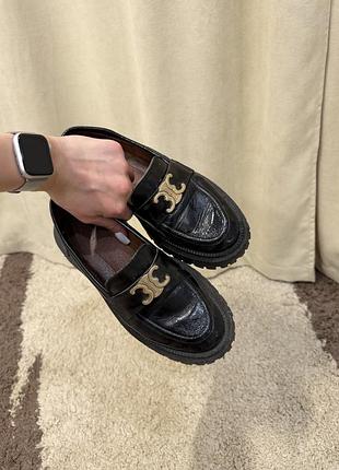 Лофери жіночі celine чорні