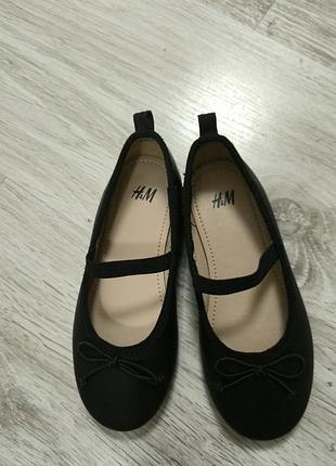 Черные детские балетки h&amp;m, 26 размер 2