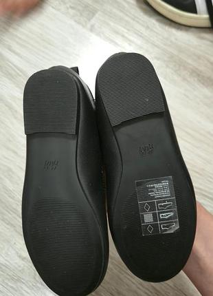 Черные детские балетки h&amp;m, 26 размер 3