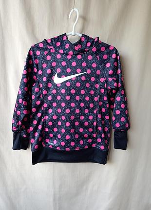 Худі в горошок, кенгуру therma fit, nike. оригінал