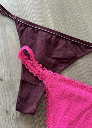 Трусики стринги комплект primark 2