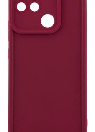 Чохол shock case для realme narzo 50a (rmx3430) бампер силіконовий бордовий