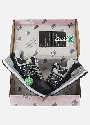 Кросівки new balance 574 'black white grey'
