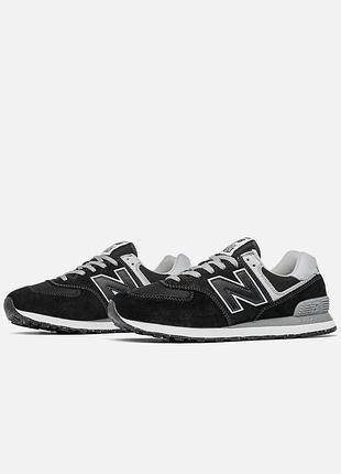 Кросівки new balance 574 'black white grey' 6