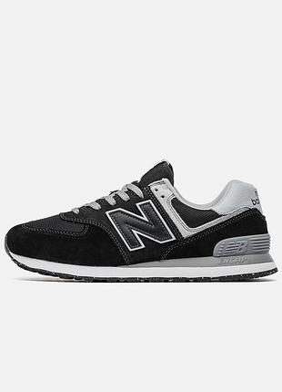 Кросівки new balance 574 'black white grey' 9