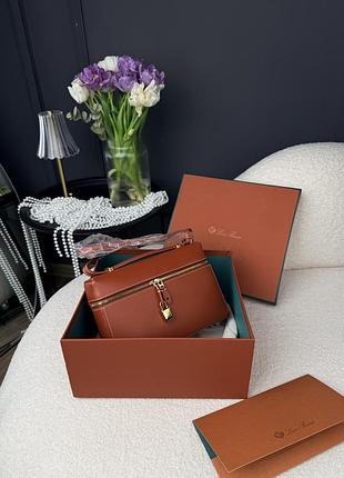 Сумка extra pocket 23 in smooth leather dark terracotta