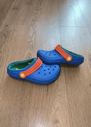 Crocs утеплені сині