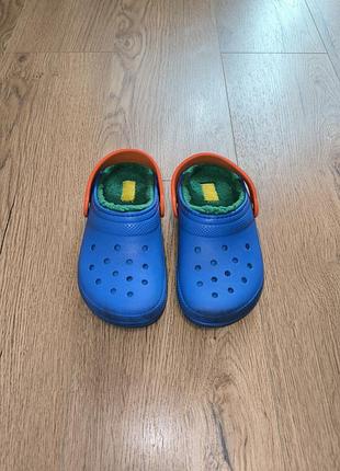 Crocs утеплені сині 3