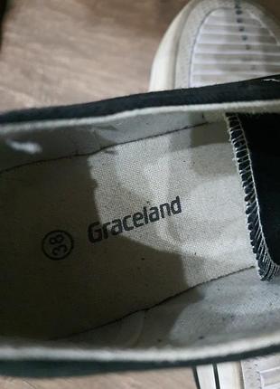 Кеды "graceland"хб плотный 
джинс
размер 38
стелька 24 6