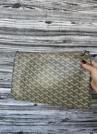 Брендовий номерний клатч/сумка goyard