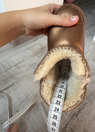 Чоботи дитячі ugg золотисті 14 см устілка 5