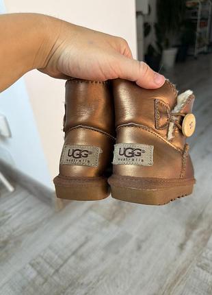 Чоботи дитячі ugg золотисті 14 см устілка 2