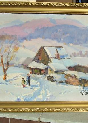 Зас. худ.укр.в. бурч роз. 92 х 62 см. п.о. 1980 роки ужгород. школа бокшая .