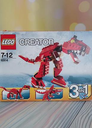Набор конструктора lego creator динозавр-хишак (6914) из серии 3-в-1 "доисторические охотники"