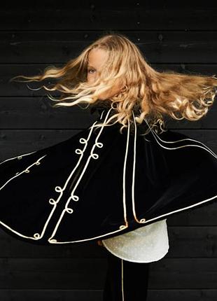 Кейп велюровий пончо оксамитова накидка h&m