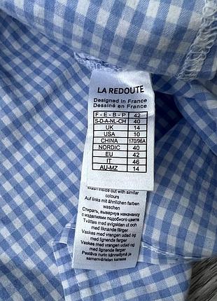 Блуза в дрібну клітинку la redoute 4