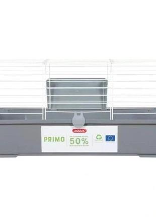 Клітка для хом'яка малих гризунів zolux primo 80 см білий/сірий