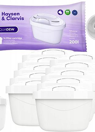 Фільтр для води haysen&clarvis для кувшина brita aquaphor dafi замінник 10x