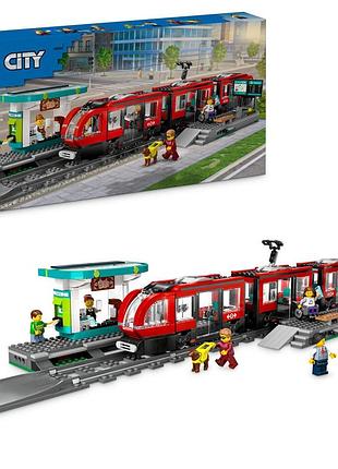 Lego city 60423 міський трамвай із станцією