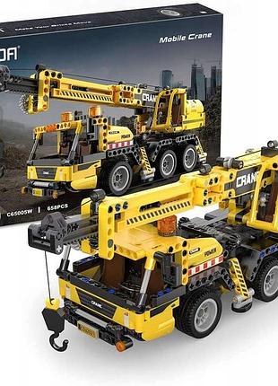 Ванна конструктор technic журавель-кран 37 см великий будівельний транспорт 658 елементів