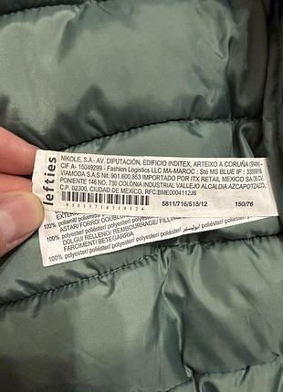 Теплая детская куртка lefties lightweight hooded puffer jacket 9