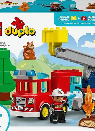 Lego duplo пожежна машина з шлангом та пожежником 10473