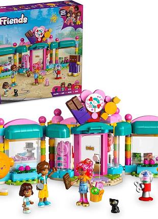 Lego friends магазин цукерок у heartlake іграшка для будівництва та рольових ігор мінілялечки фігурка кота іграшкова їжа подарунок