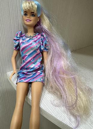 Лялька barbie totally hair зіркова красуня