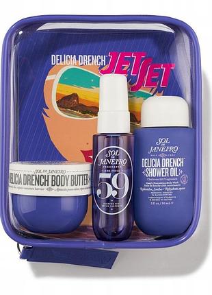 Набір косметики для тіла sol de janeiro delícia drench jet set cheiros 59