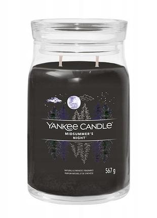 Yankee candle велика свічка в банці з двома гнотами midsummer's night
