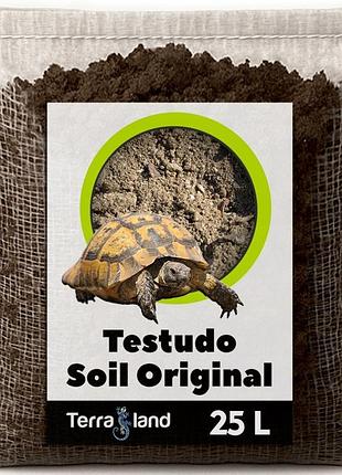 Ґрунт для сухопутної грецької черепахи testudo soil original 25 л