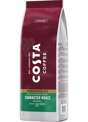 Кава в зернах arabica costa coffee brazilian single origin blend 1000 г