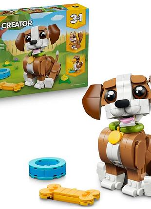Lego creator 3 в 1 31382 чарівні тваринки: шалений цуценя