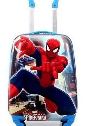 Валіза spiderman чемодан на колесах дитячий кабіновий багаж