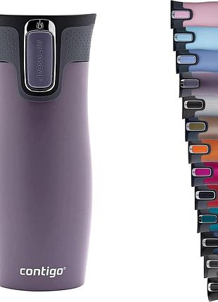 Contigo west loop autoseal термос-кружка з нержавіючої сталі вакуумний герметичний з кришкою без bpa легкий у чищенні