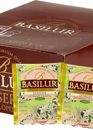Зелений чай "basilur" з жасмином експресний horeca 100 шт.