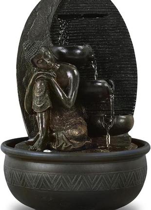 Zen'light bouddha grace фонтан смола бронзовий 26 x 26 x 40 см