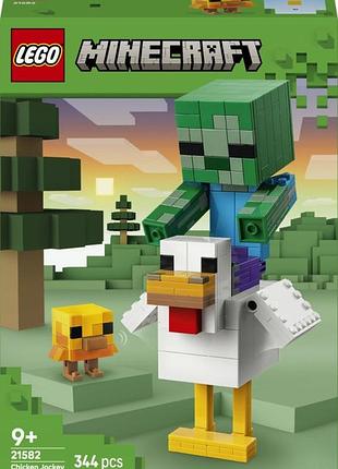 Конструктор lego minecraft kurzy jeździec 21582