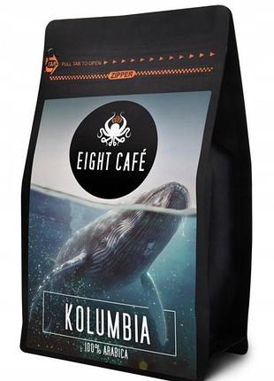Кава зернова eight cafe kolumbia coffee arabica 1 кг