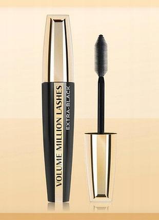 Набір туш для вій l'oréal paris volume million lashes extra black 2x9,2 мл 2