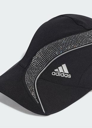 Бейсболка жіноча adidas чорна зі стразами
