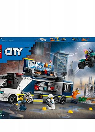 Lego city поліцейський вантажівка з криміналістичною лабораторією 60418